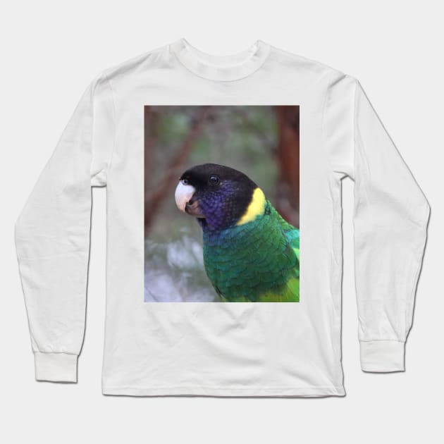 Australian Ringneck Parrot Long Sleeve T-Shirt by LeanneAllen